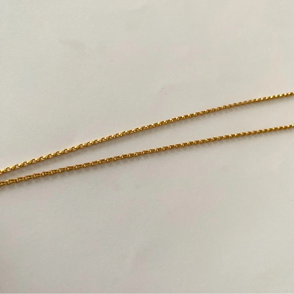 NWOT Tory Burch Semi-Precious Gold Tone Blue/Green Lapis Logo Pendant Necklace